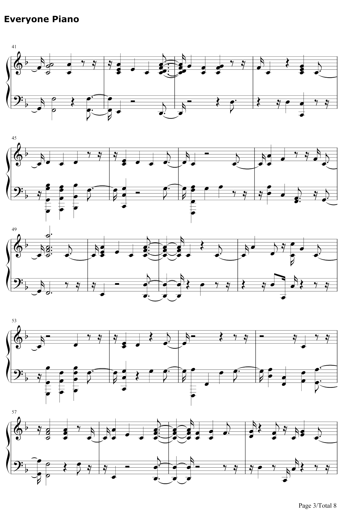 Morning Light钢琴谱-Justin Timberlake / Alicia Keys3