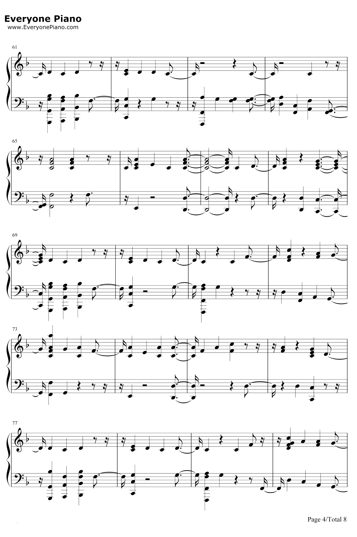 Morning Light钢琴谱-Justin Timberlake / Alicia Keys4