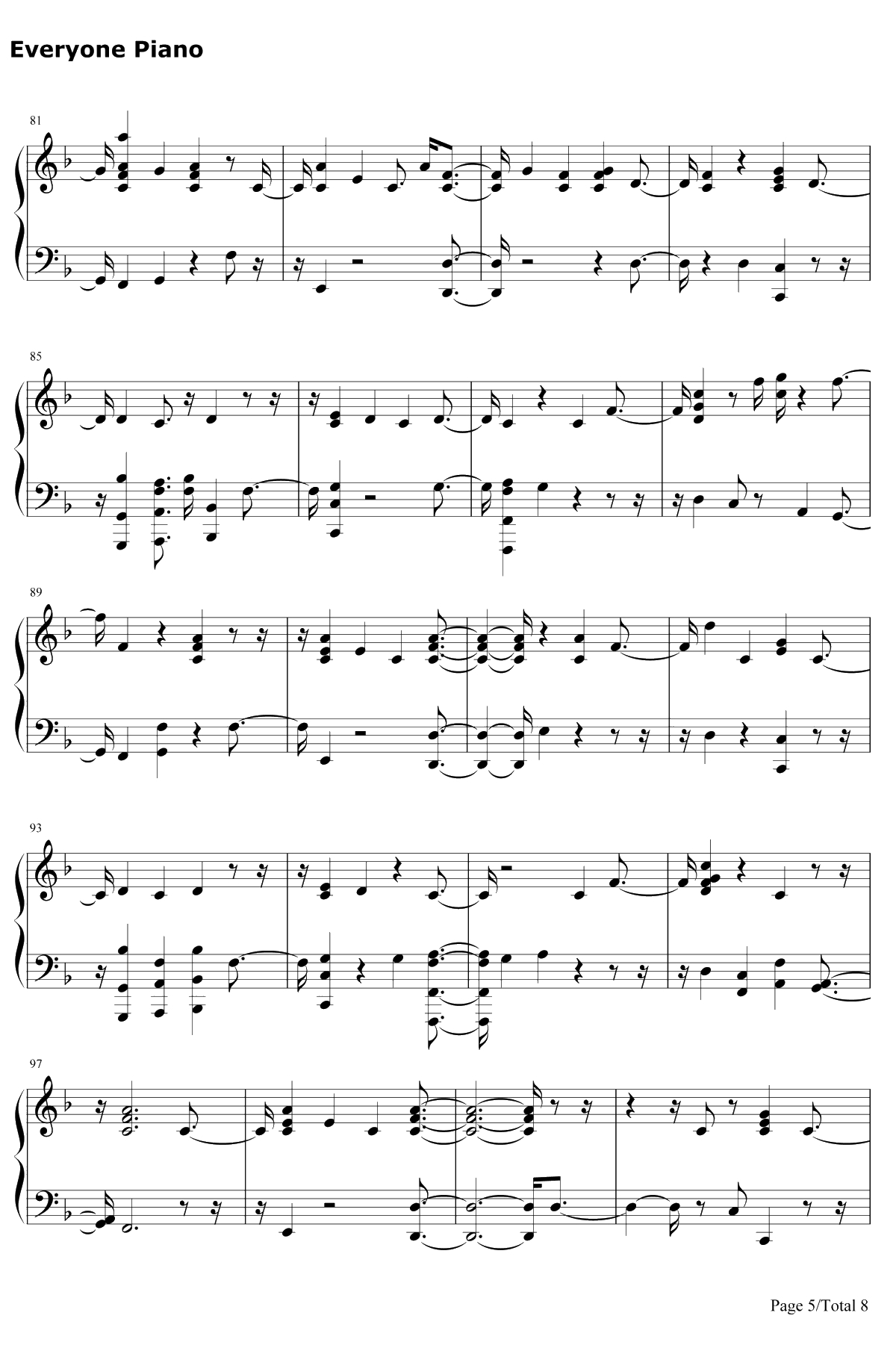 Morning Light钢琴谱-Justin Timberlake / Alicia Keys5