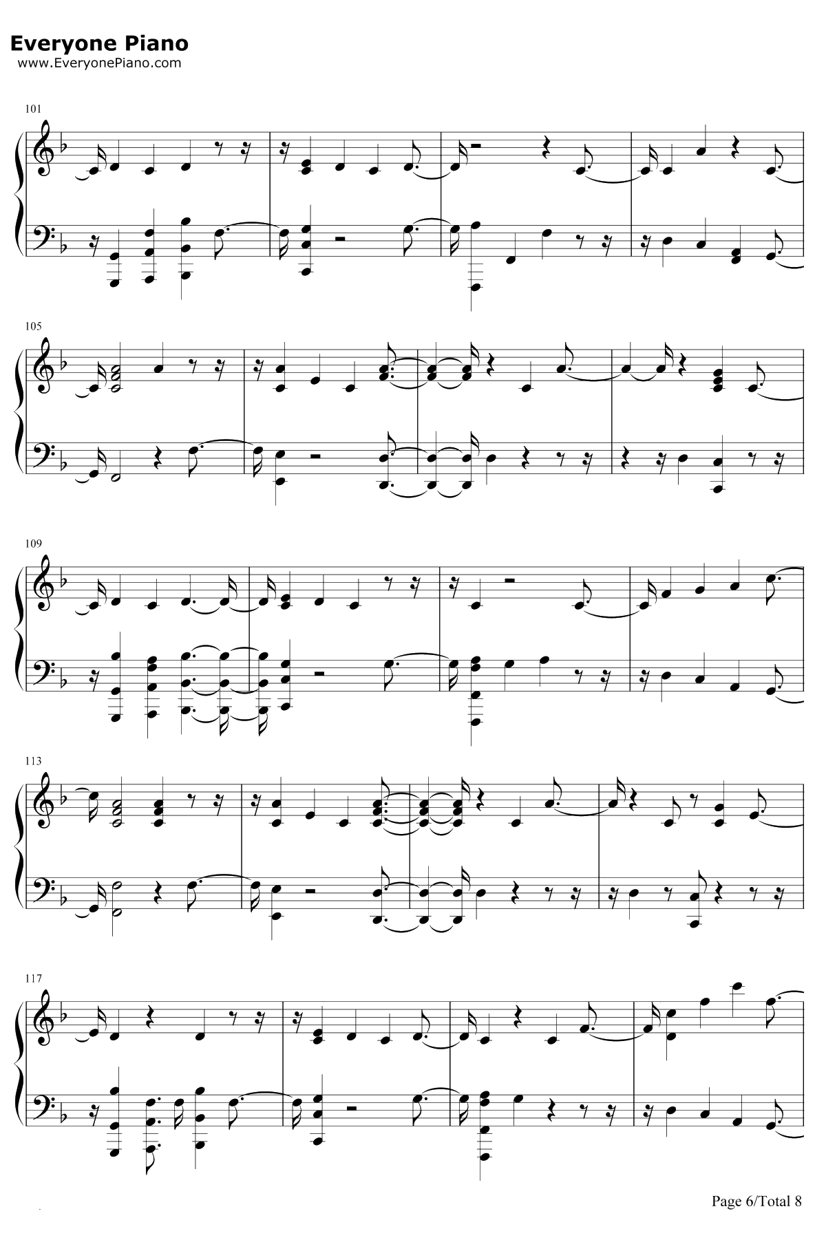 Morning Light钢琴谱-Justin Timberlake / Alicia Keys6