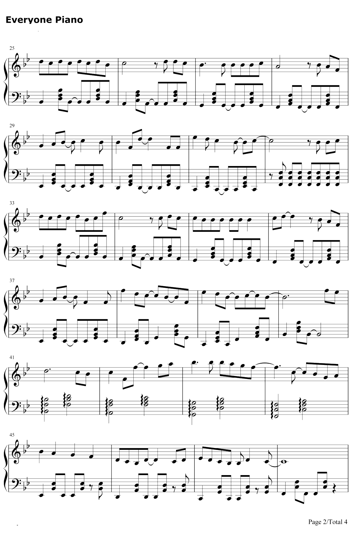 带你去旅行钢琴谱-校长2