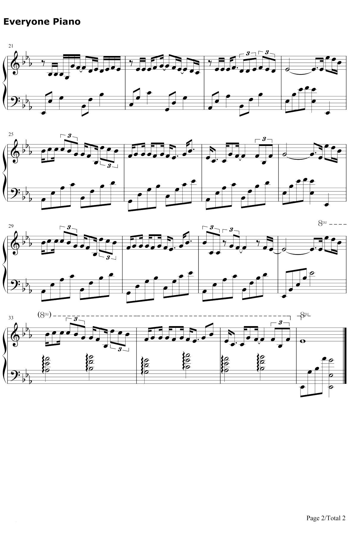 白羊钢琴谱-徐秉龙/沈以诚2