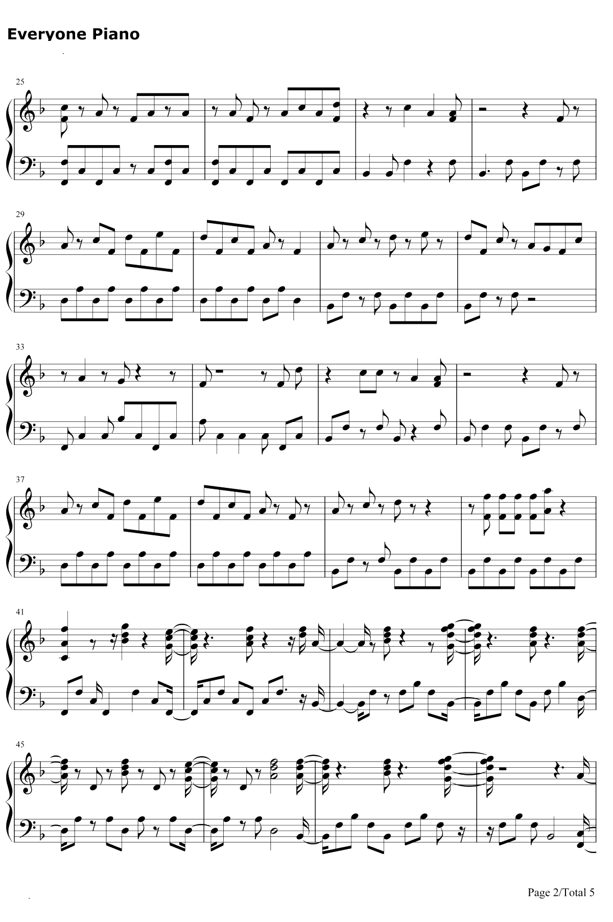 In My Blood钢琴谱-Shawn Mendes2