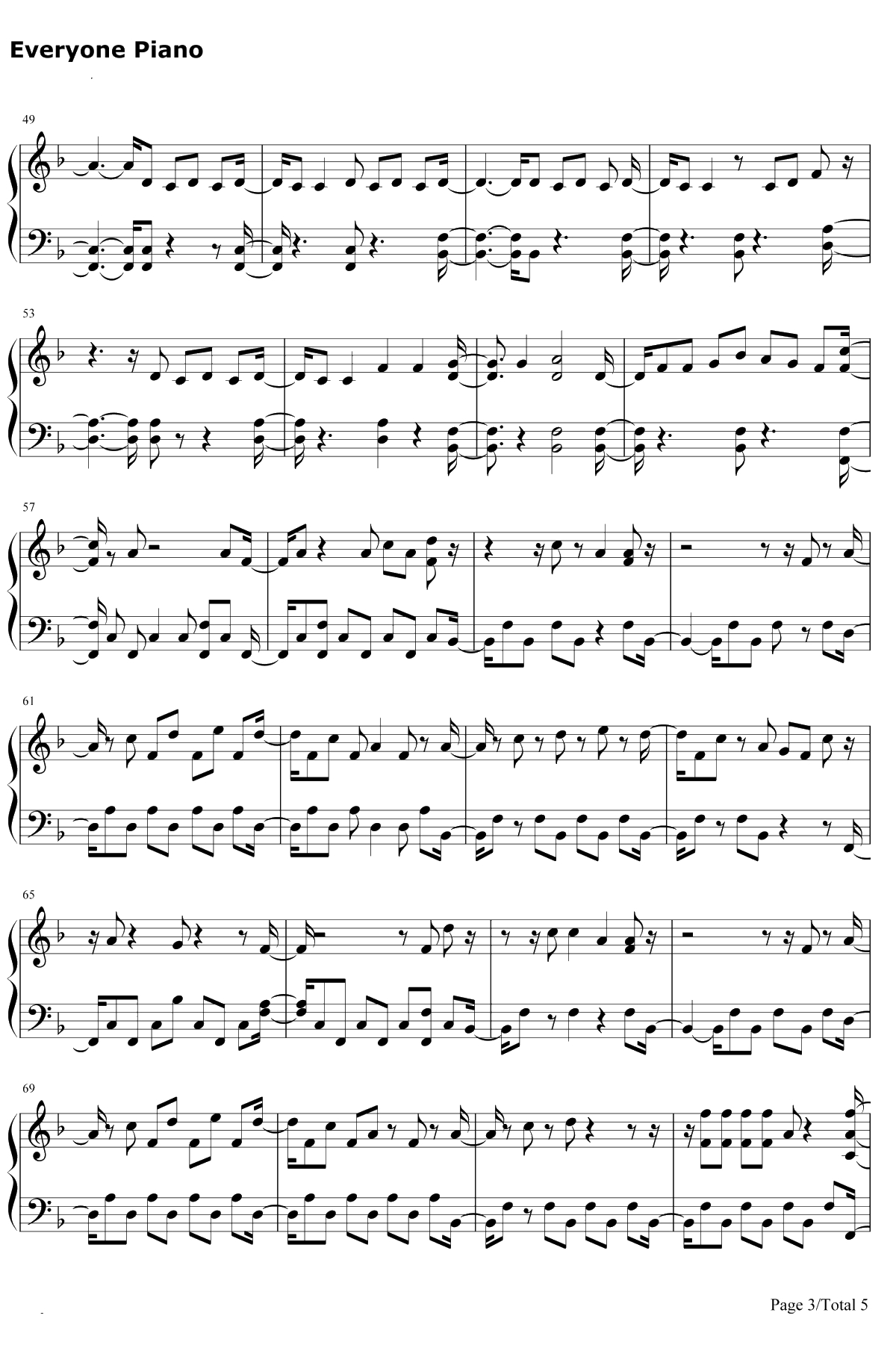 In My Blood钢琴谱-Shawn Mendes3