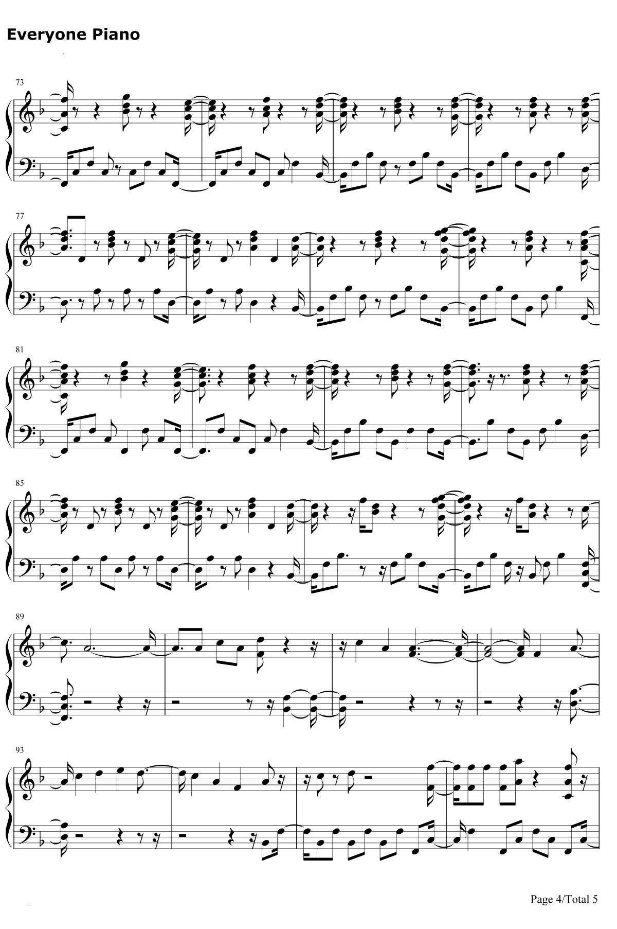 In My Blood钢琴谱-Shawn Mendes4