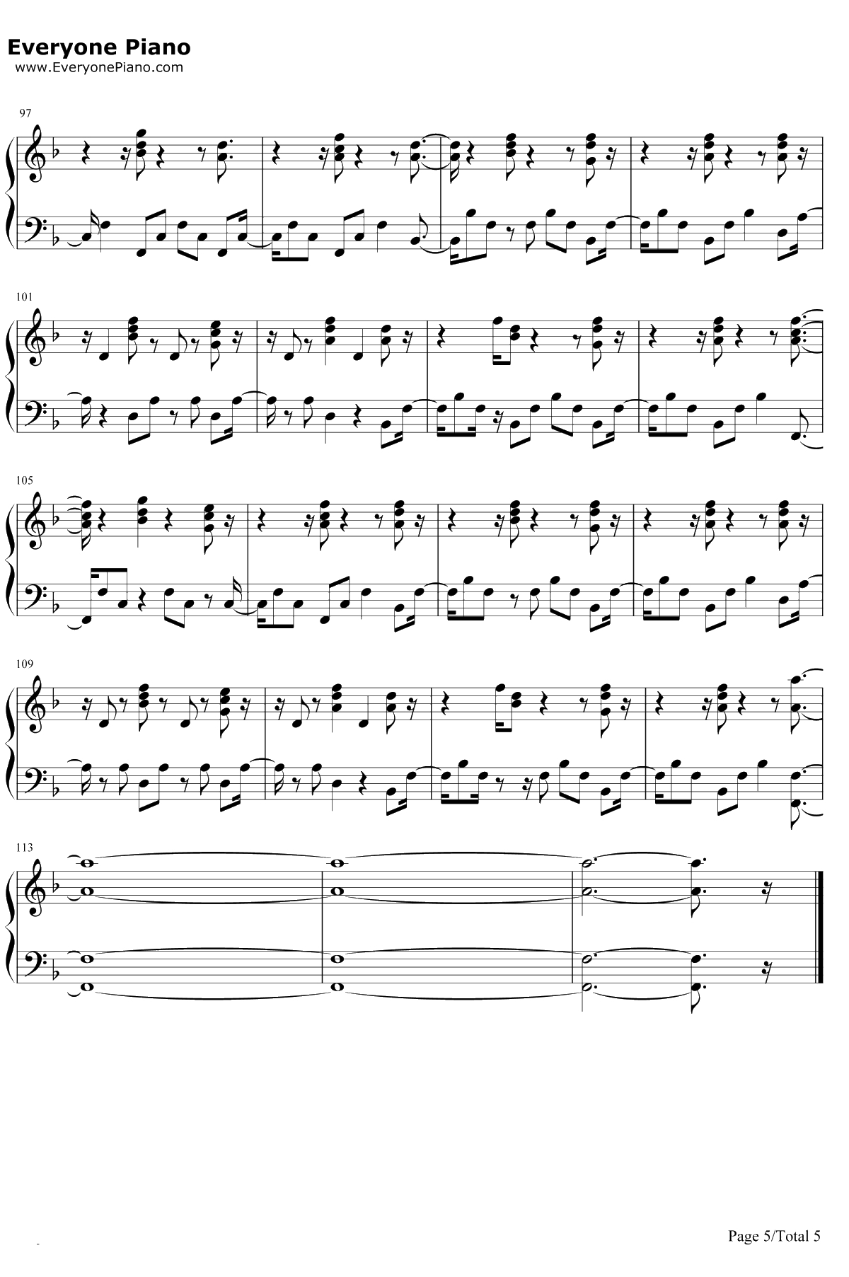 In My Blood钢琴谱-Shawn Mendes5