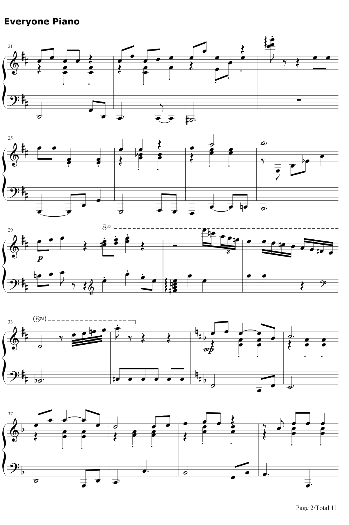 空と風と恋のワルツ钢琴谱-津田美波2