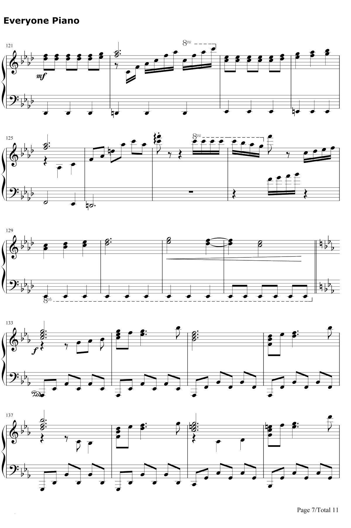 空と風と恋のワルツ钢琴谱-津田美波7