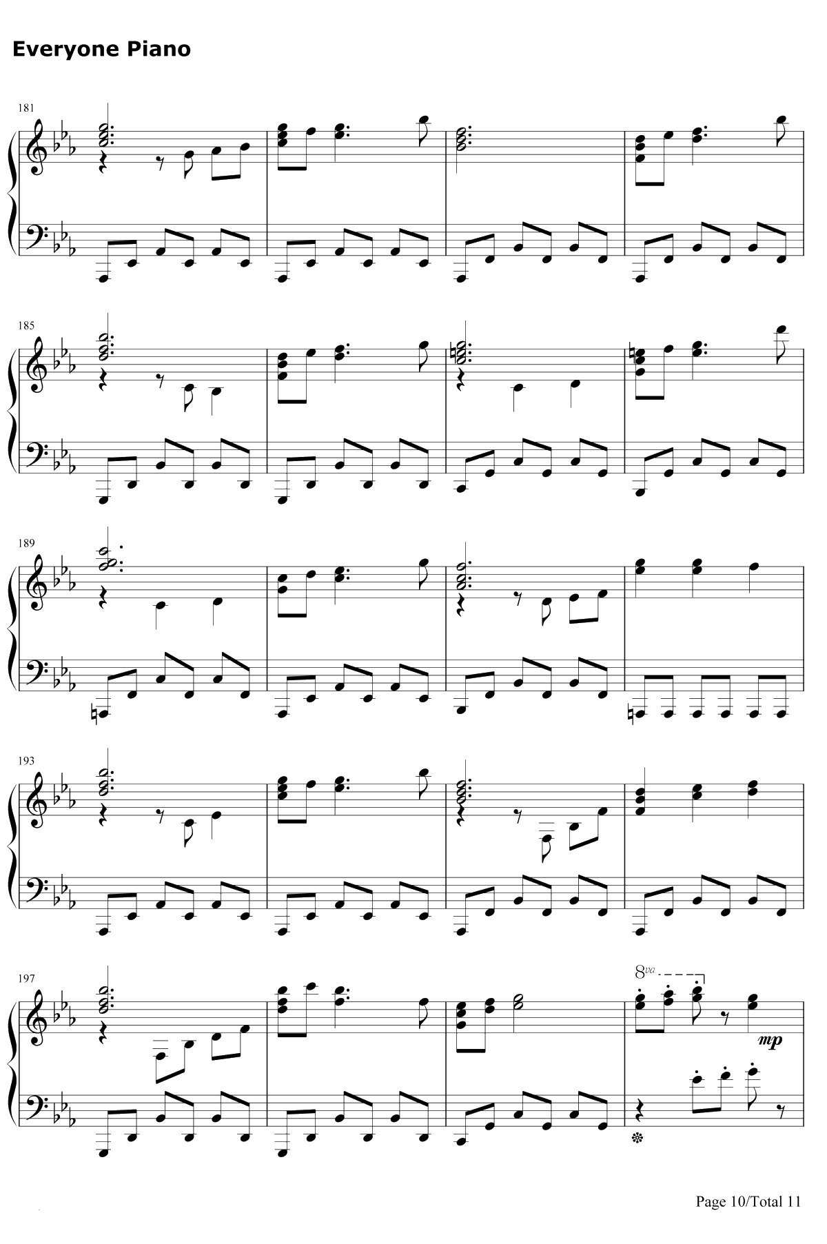 空と風と恋のワルツ钢琴谱-津田美波10