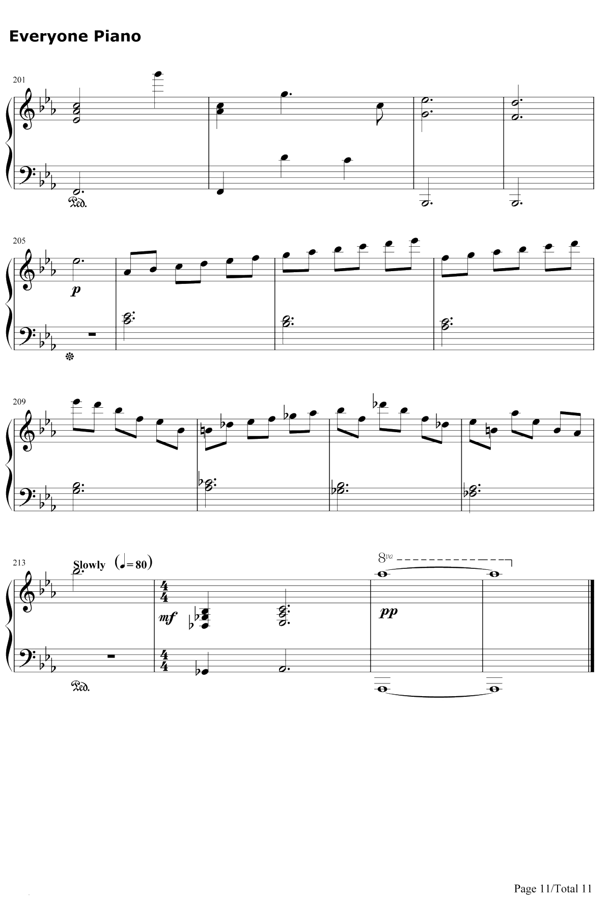 空と風と恋のワルツ钢琴谱-津田美波11