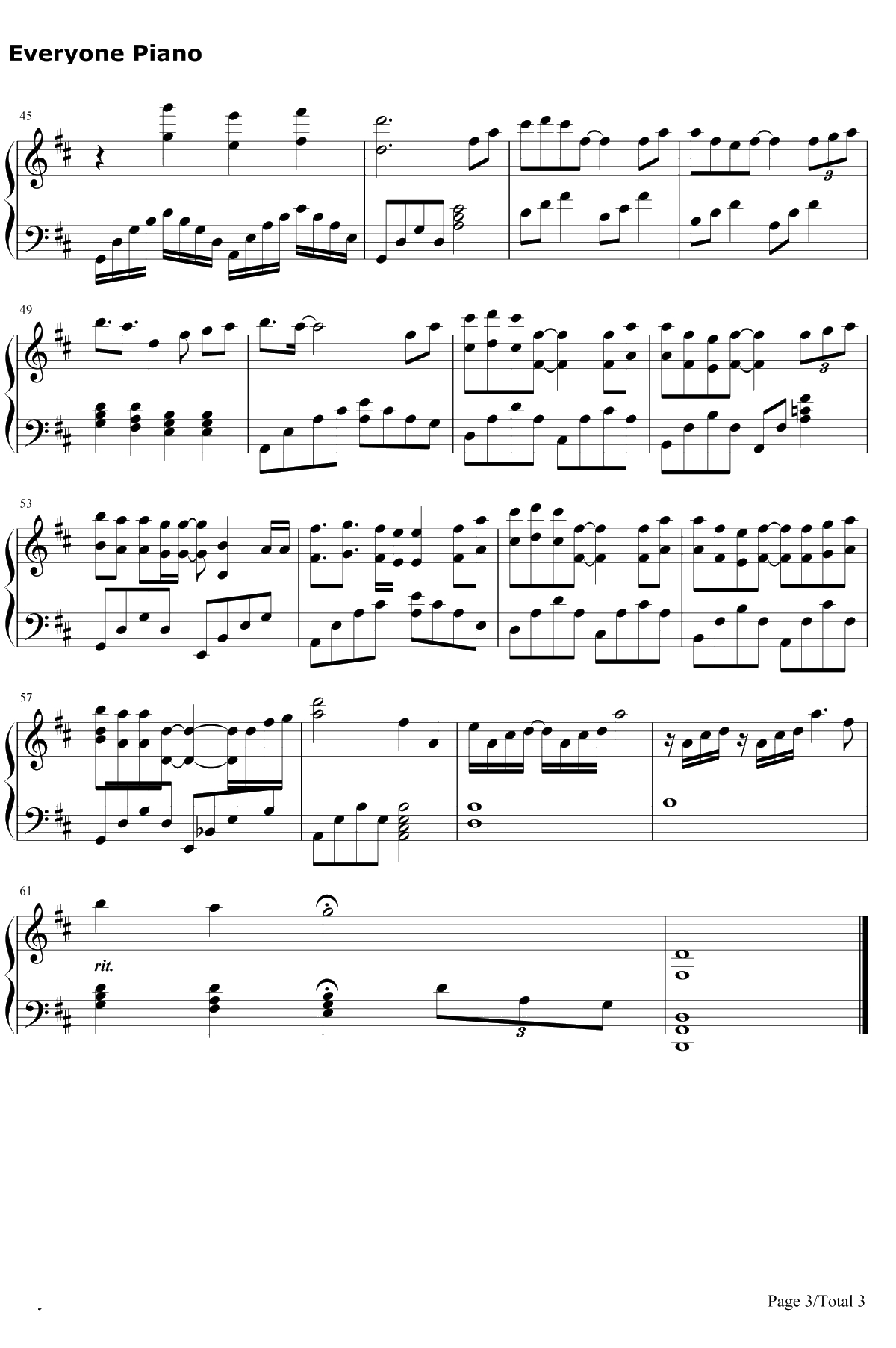 就算没有如果钢琴谱-香香3