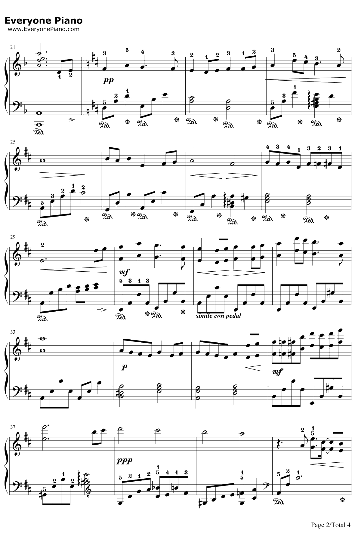 Dear Friends钢琴谱-植松伸夫2