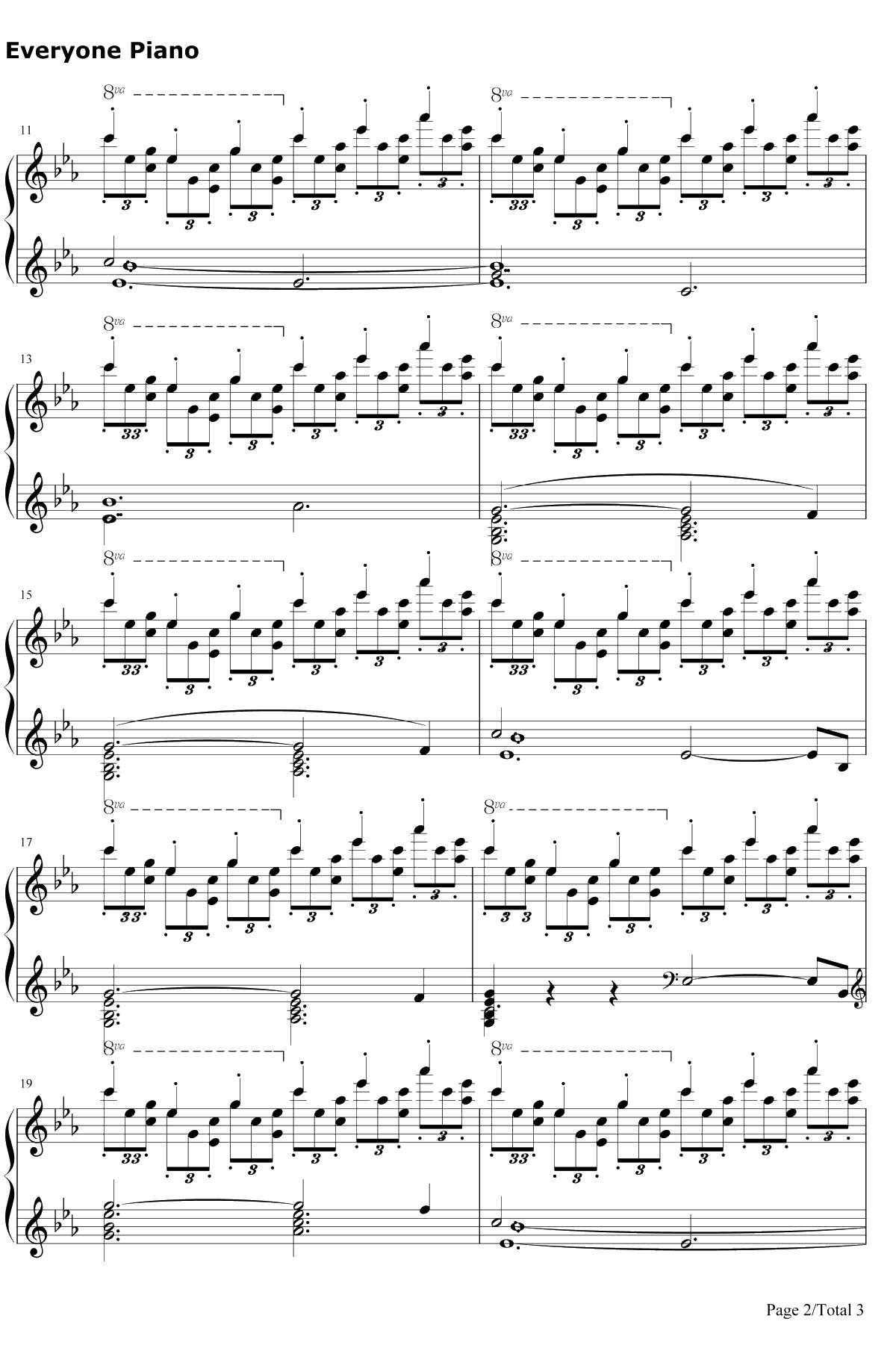 古雷之歌钢琴谱-勋伯格2