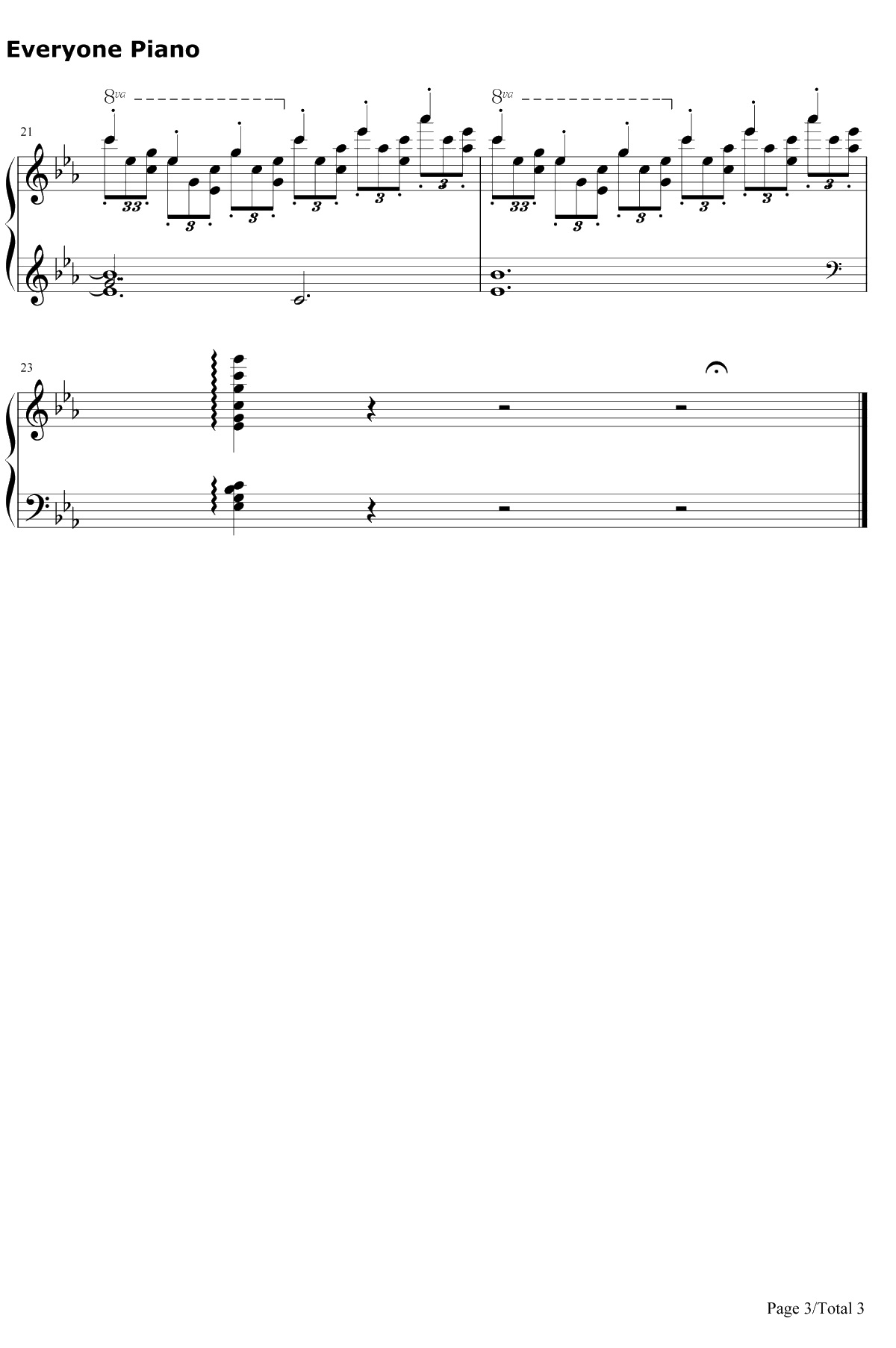 古雷之歌钢琴谱-勋伯格3