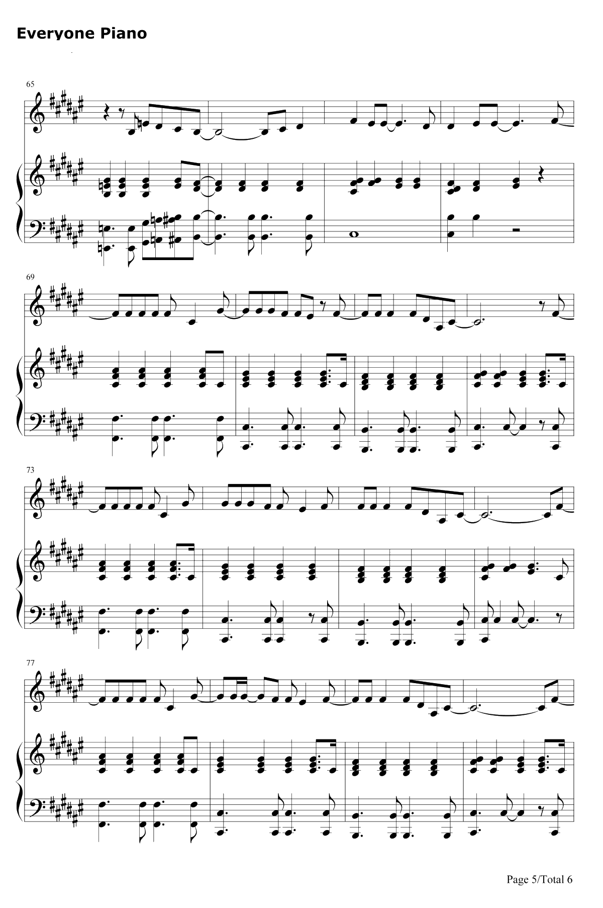 25 Minutes钢琴谱-Michael Learns To Rock5