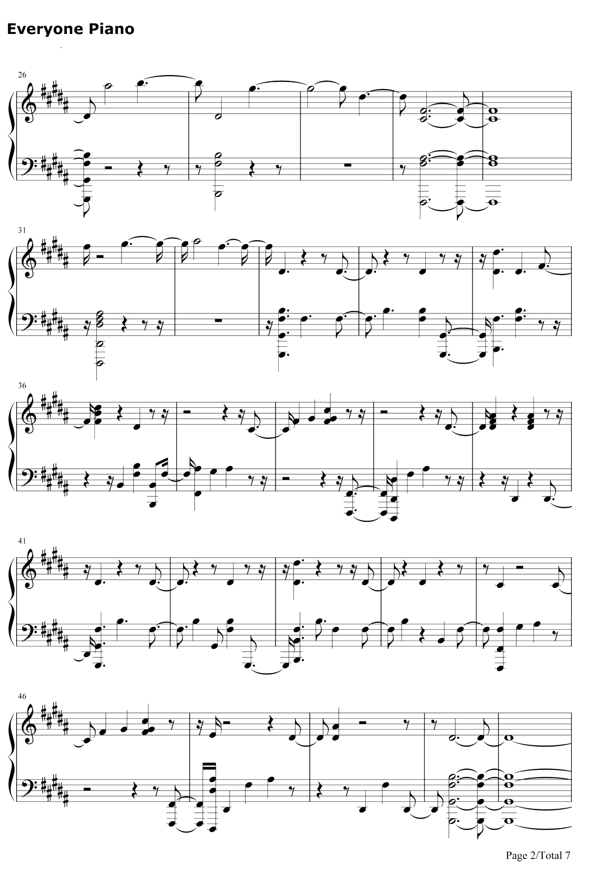 The Champion钢琴谱-Carrie Underwood / Ludacris2