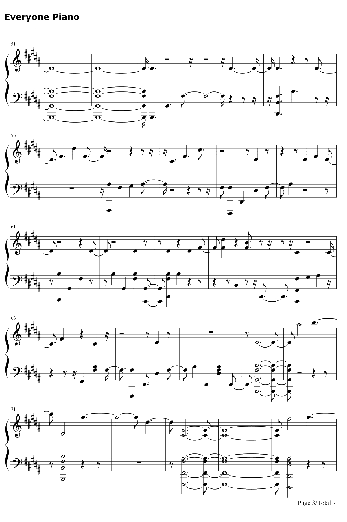 The Champion钢琴谱-Carrie Underwood / Ludacris3