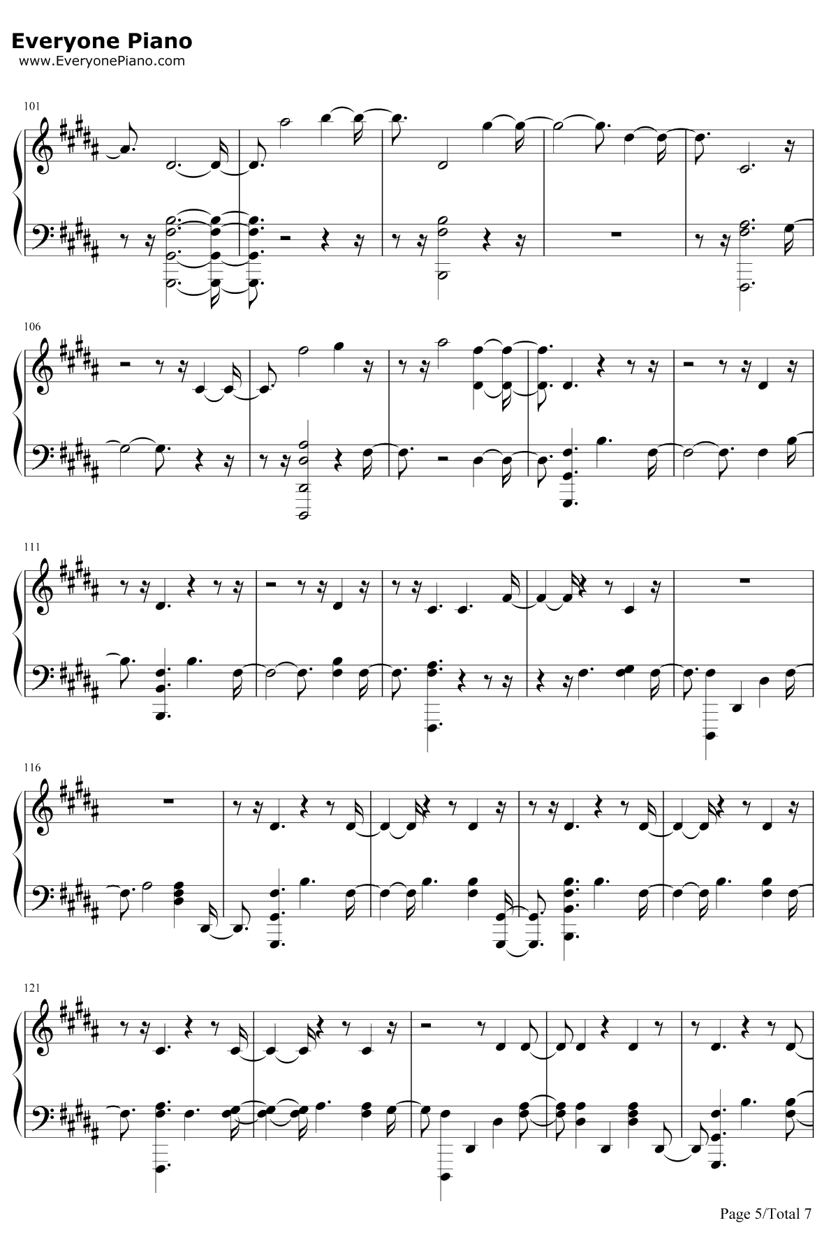 The Champion钢琴谱-Carrie Underwood / Ludacris5