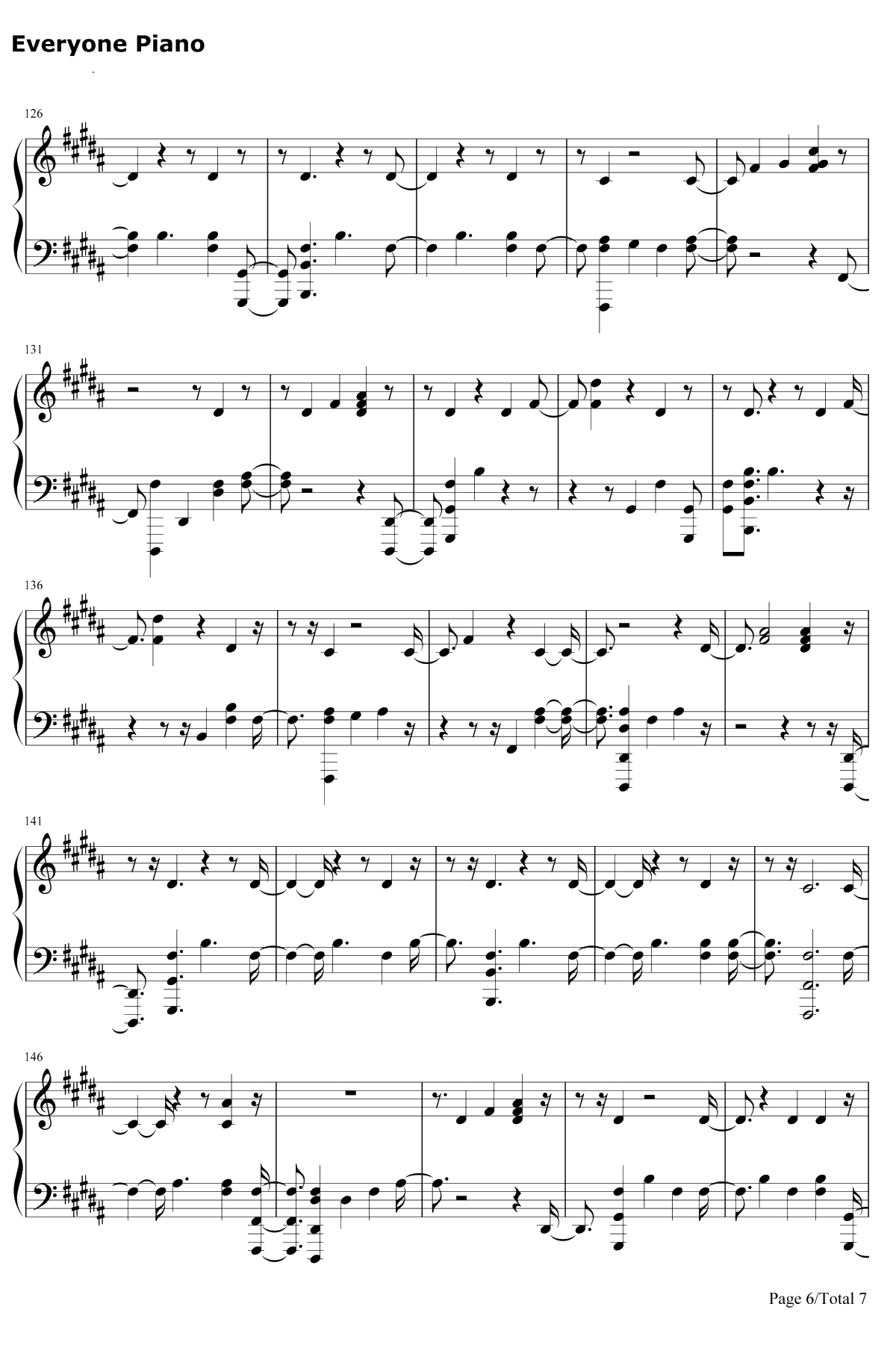 The Champion钢琴谱-Carrie Underwood / Ludacris6