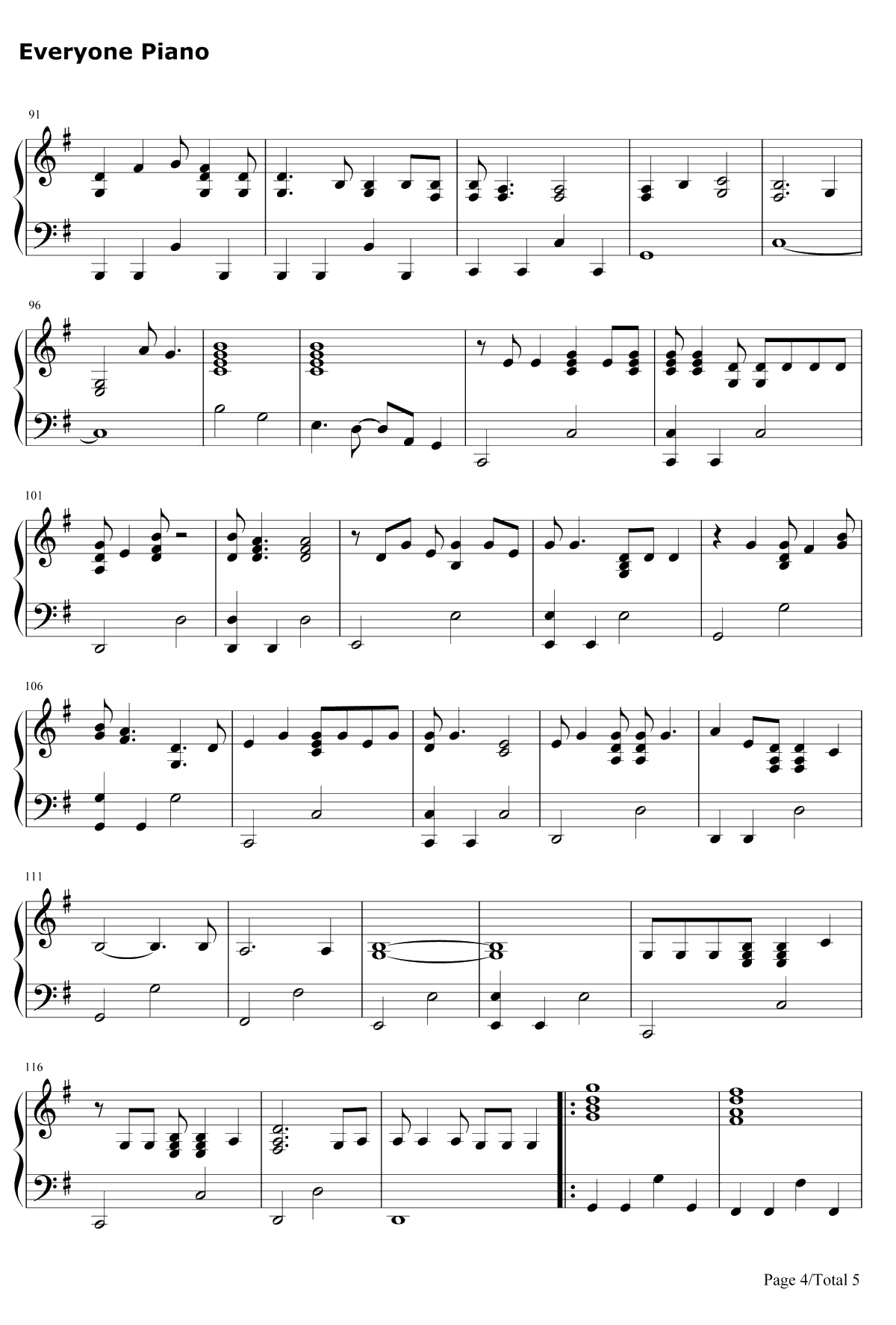 Begin Again钢琴谱-TaylorSwift4