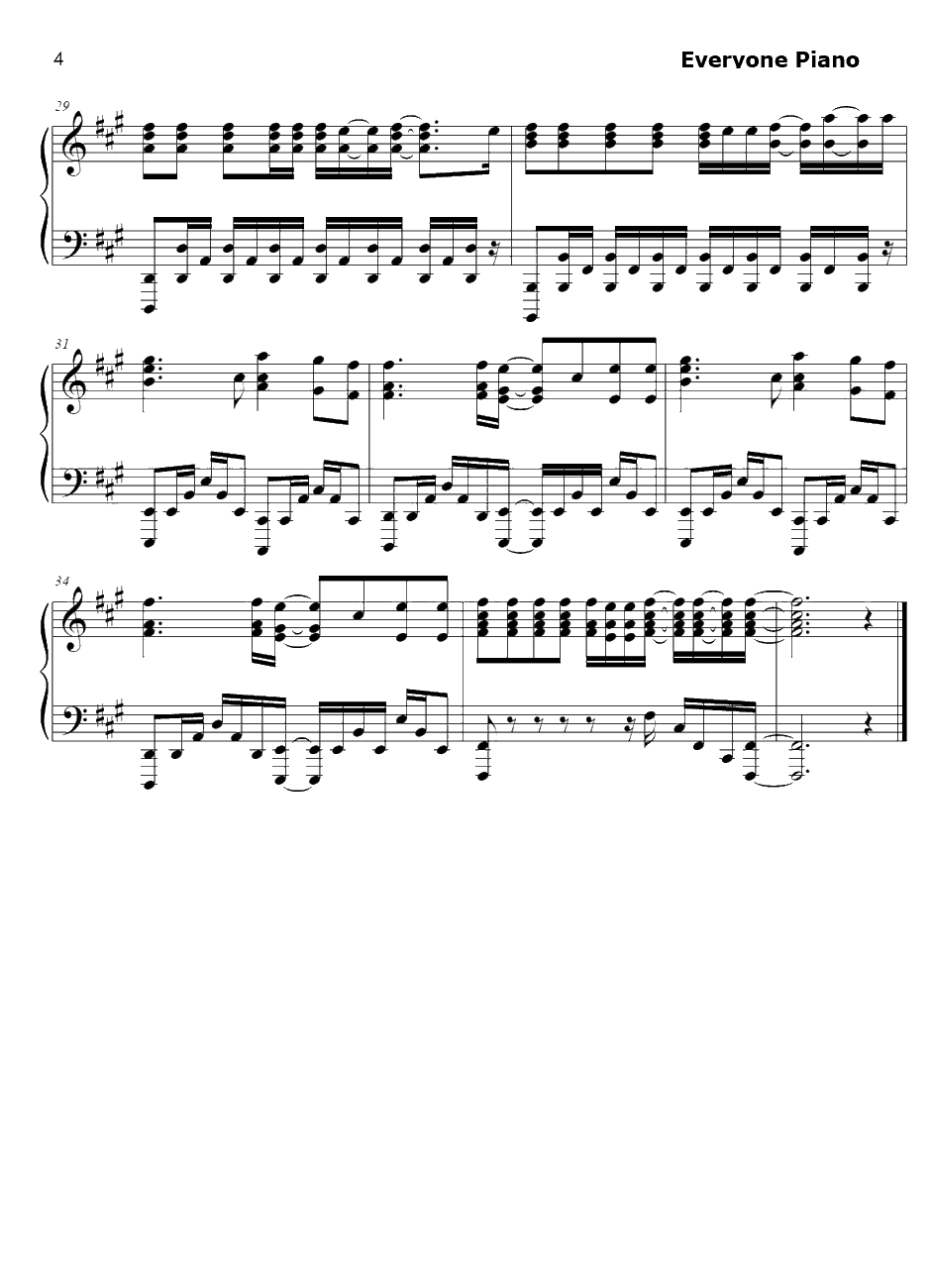 爱爱爱に撃たれてバイバイバイ钢琴谱-FLOW-武士弗拉明戈OP24