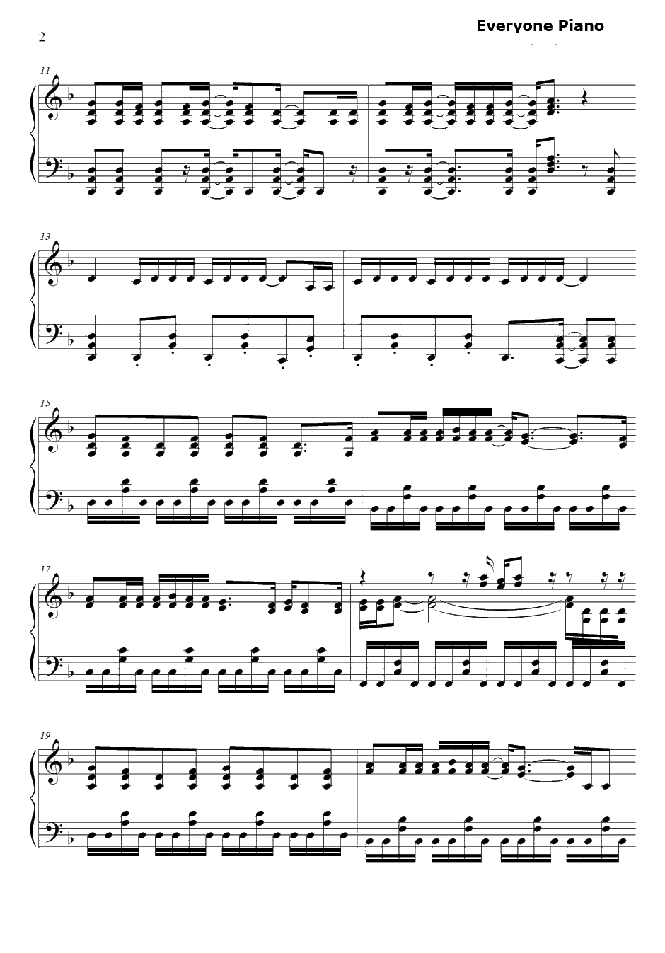 Core Pride钢琴谱-UVERworld-青之驱魔师OP12