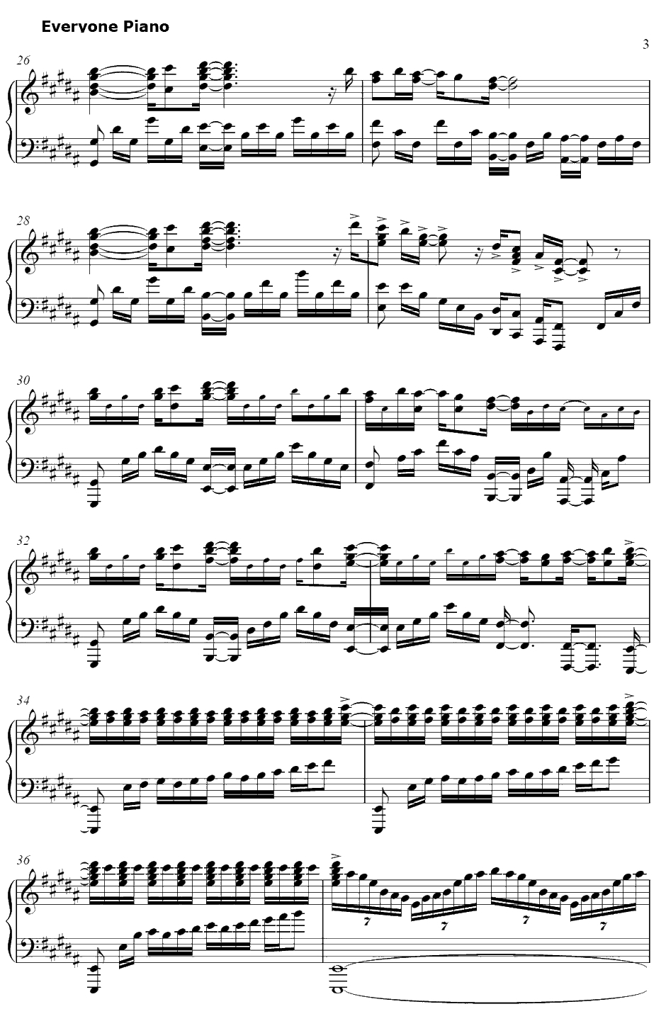 Light My Fire钢琴谱-KOTOKO-灼眼的夏娜ⅢOP13