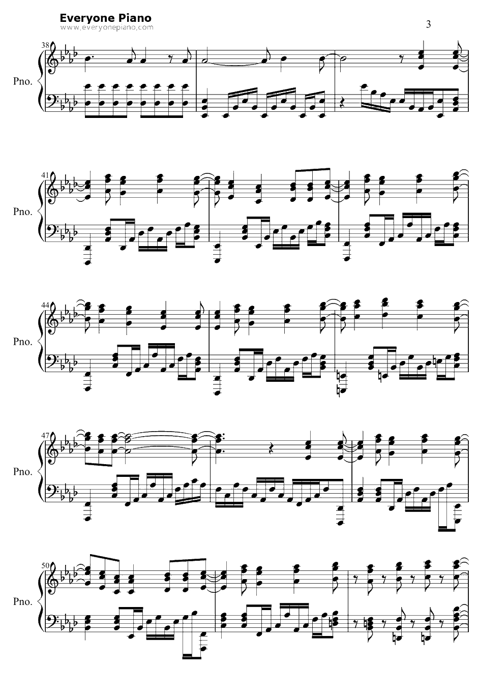 No pain No game钢琴谱-ナノ-惊爆游戏OP3