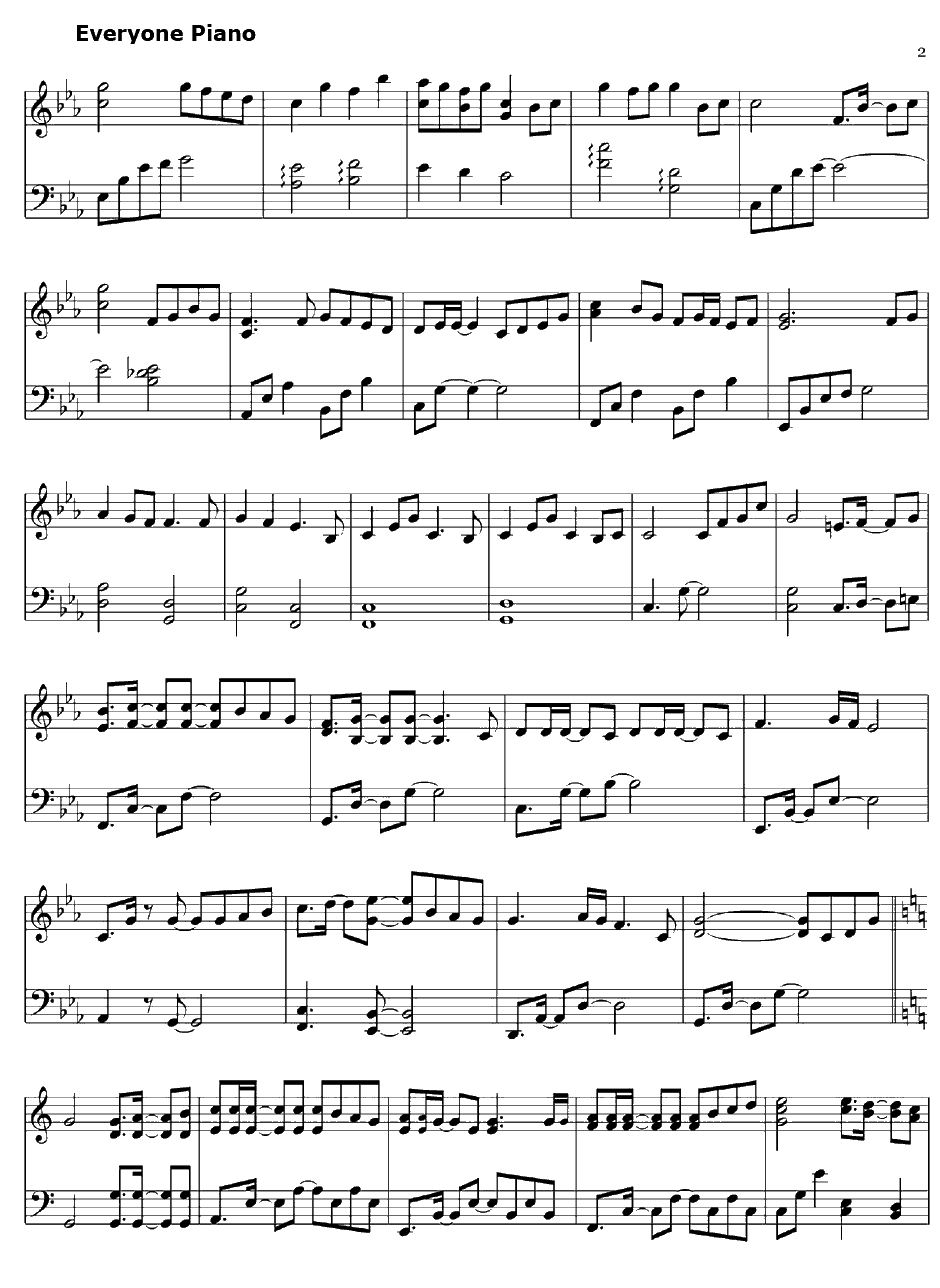 骑士のKissは雪より优しく钢琴谱-铃村健一-歌之王子殿下OST2