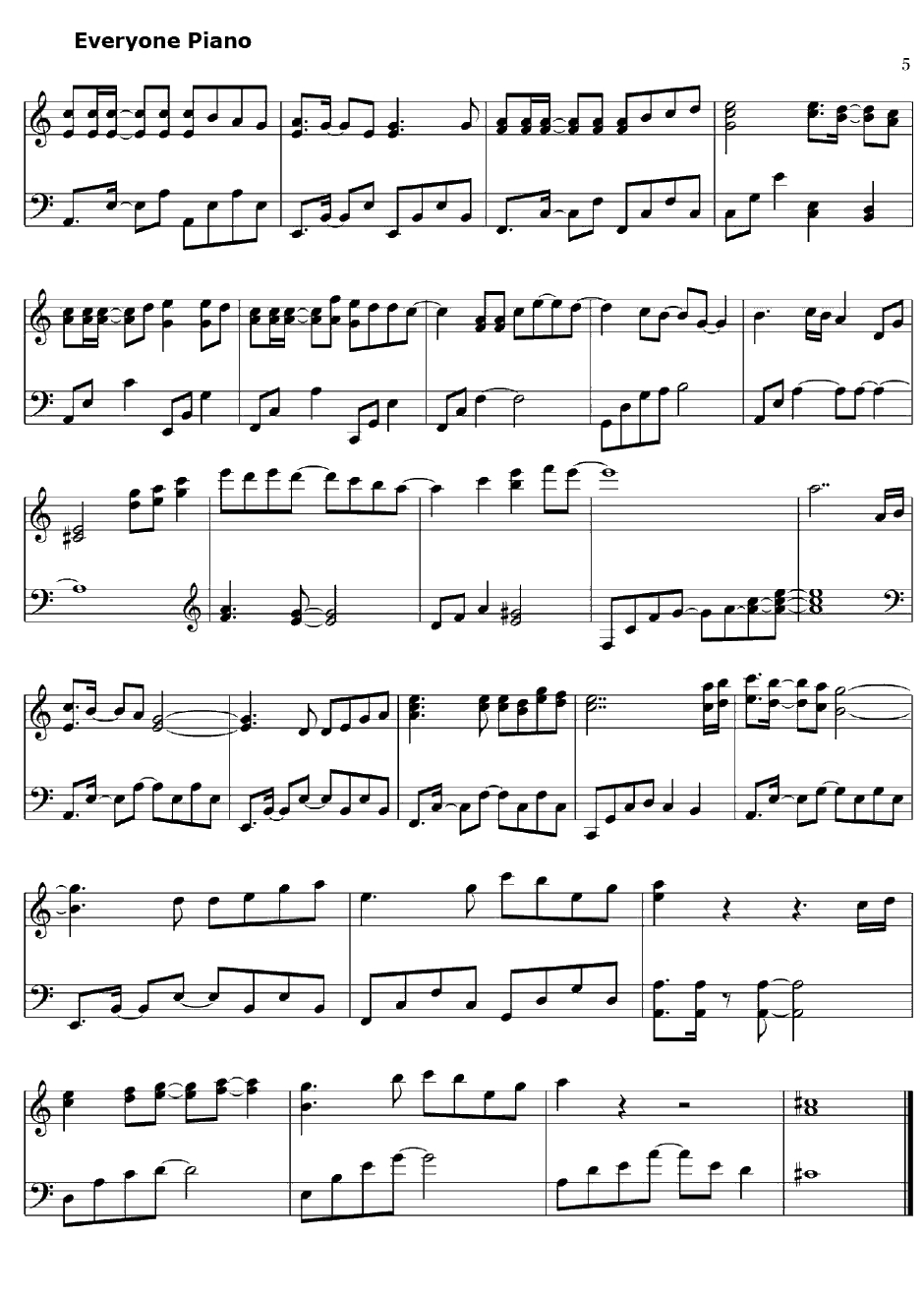 骑士のKissは雪より优しく钢琴谱-铃村健一-歌之王子殿下OST5