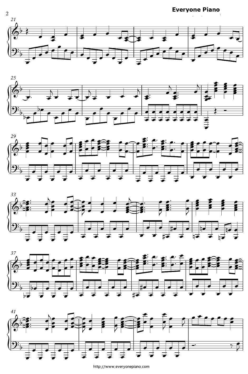 ブルー・フィールド钢琴谱-Trident（渊上舞、沼仓爱美、山村响）-苍蓝钢铁战舰ED12