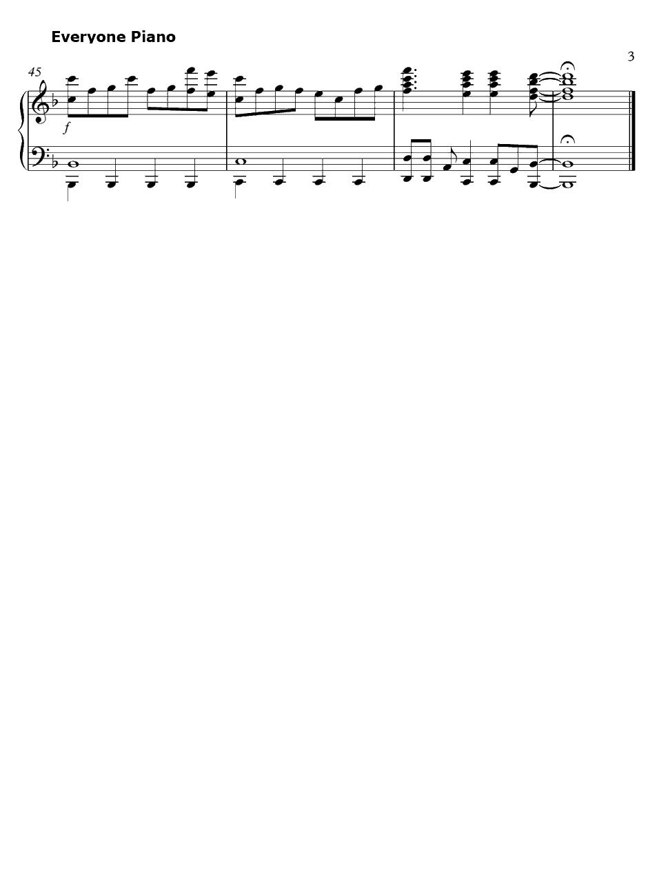 ブルー・フィールド钢琴谱-Trident（渊上舞、沼仓爱美、山村响）-苍蓝钢铁战舰ED13