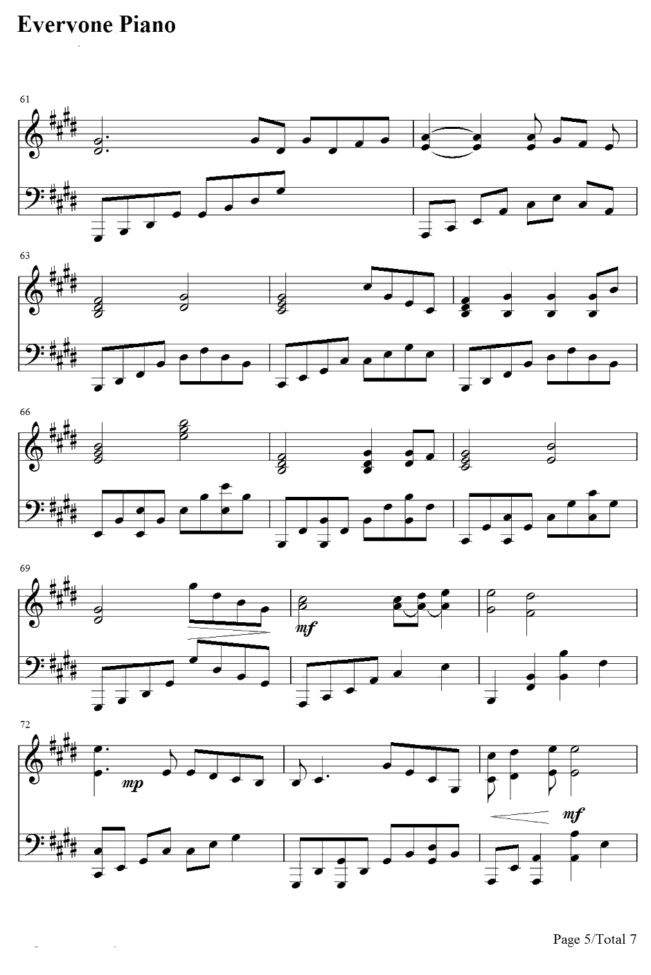 You Are My All In All钢琴谱-ThePraiseBabyCollection5