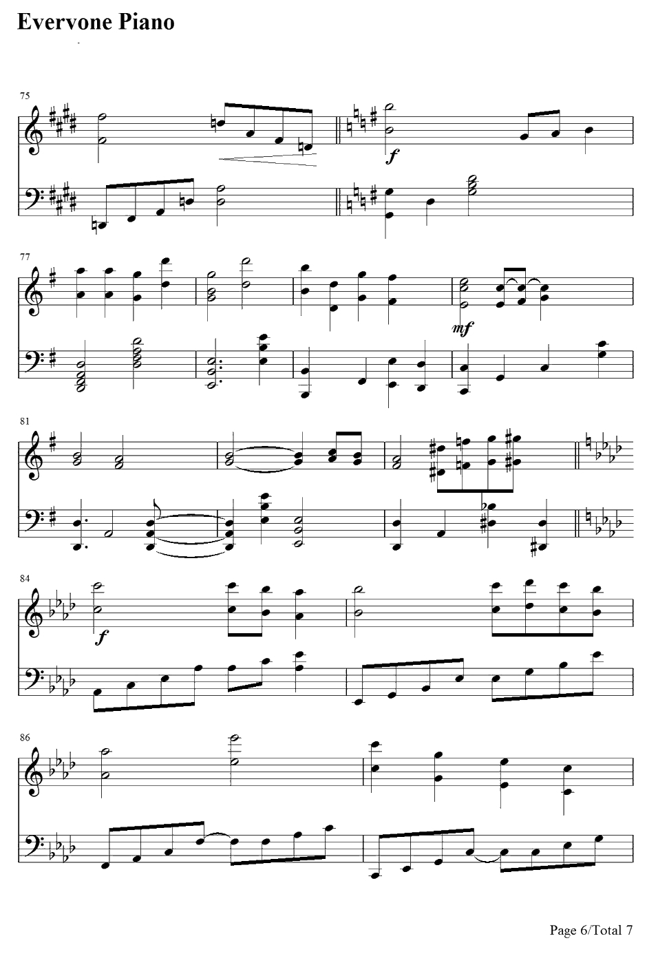 You Are My All In All钢琴谱-ThePraiseBabyCollection6