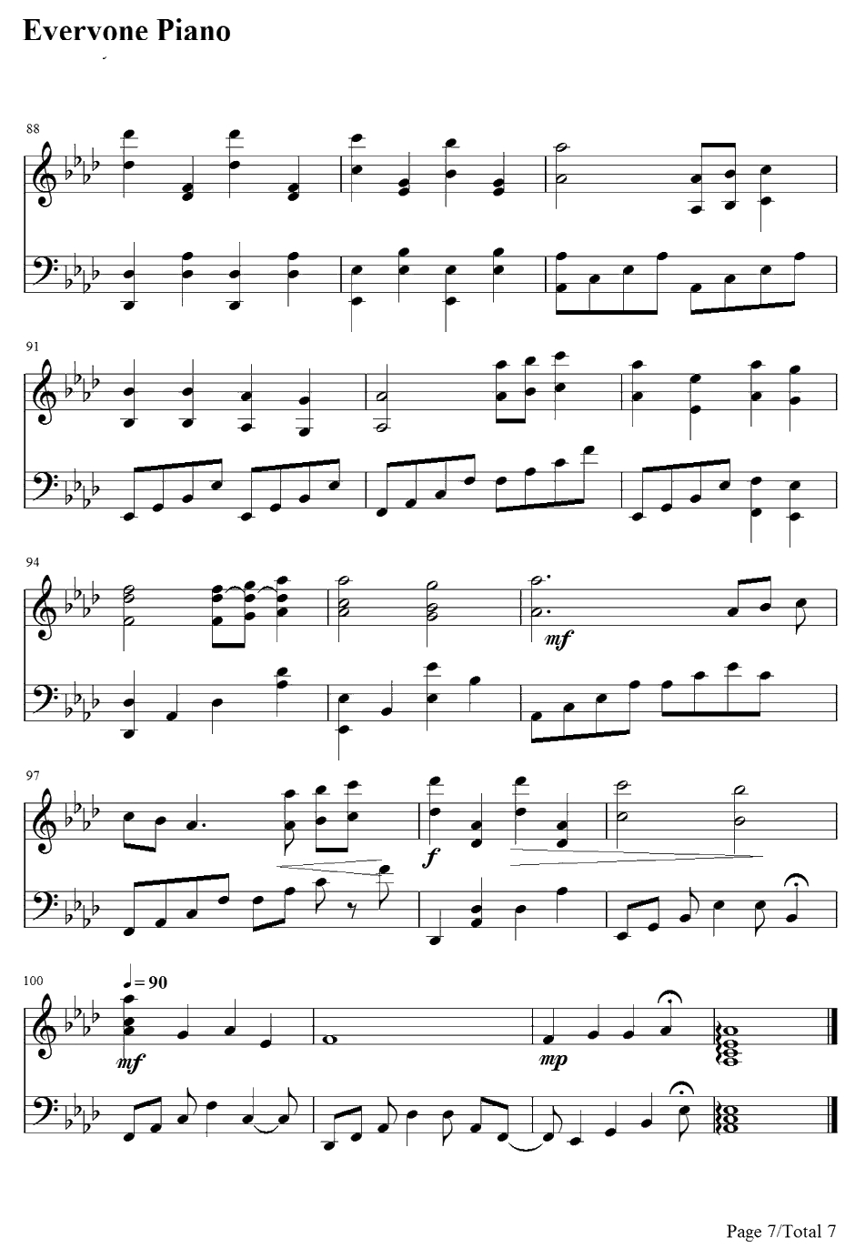 You Are My All In All钢琴谱-ThePraiseBabyCollection7