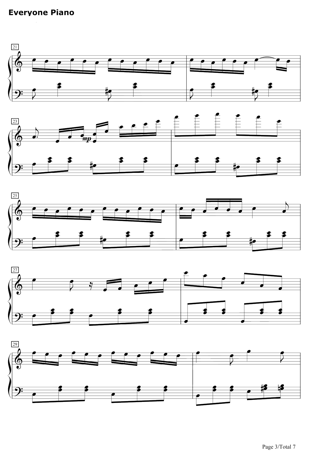 我要我们在一起钢琴谱-杨宗纬范晓萱3