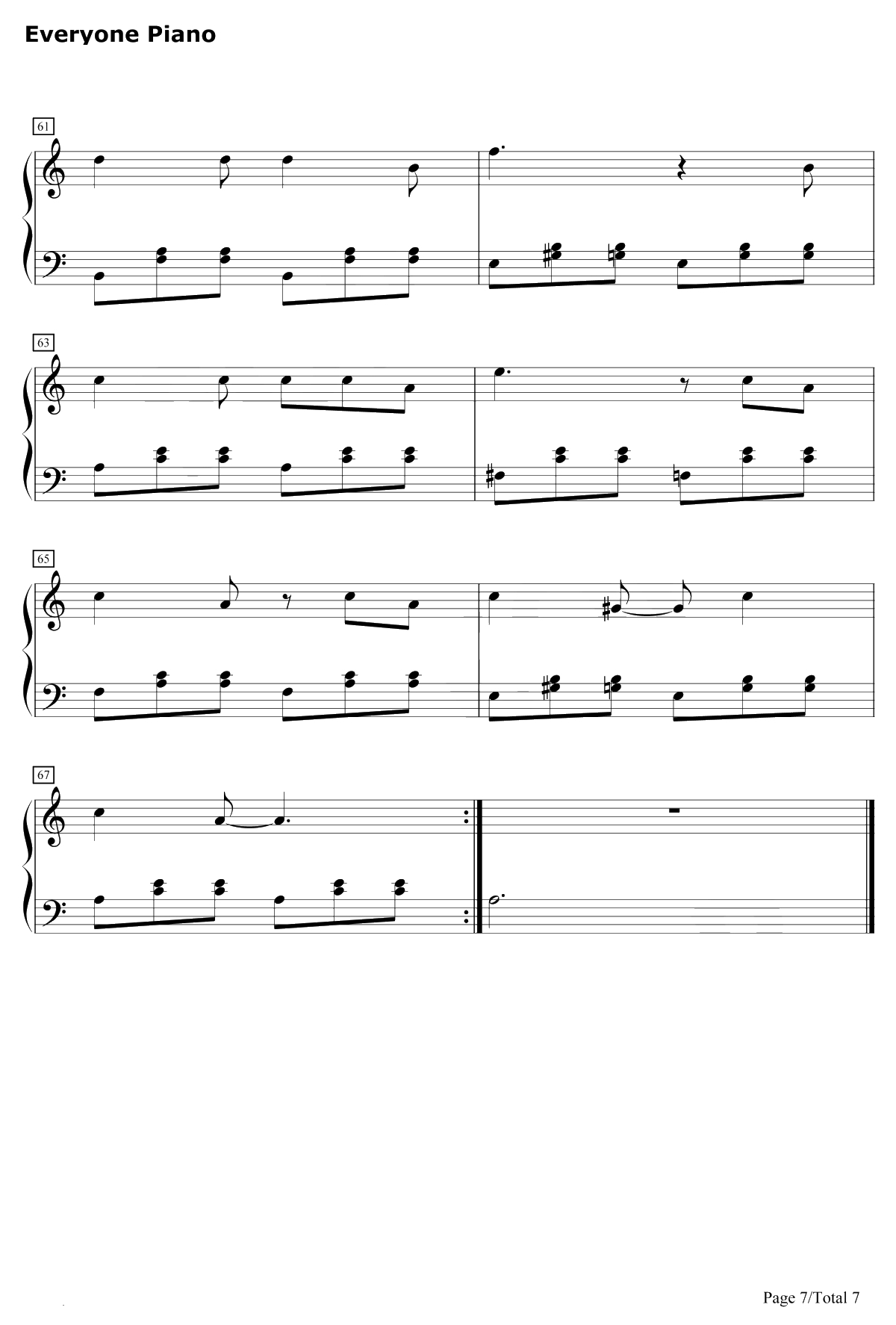 我要我们在一起钢琴谱-杨宗纬范晓萱7