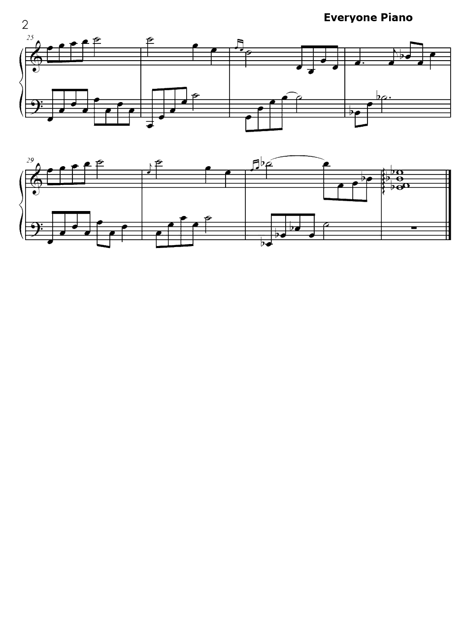 SECRET钢琴谱-羽毛田丈史-吸血鬼骑士BGM2