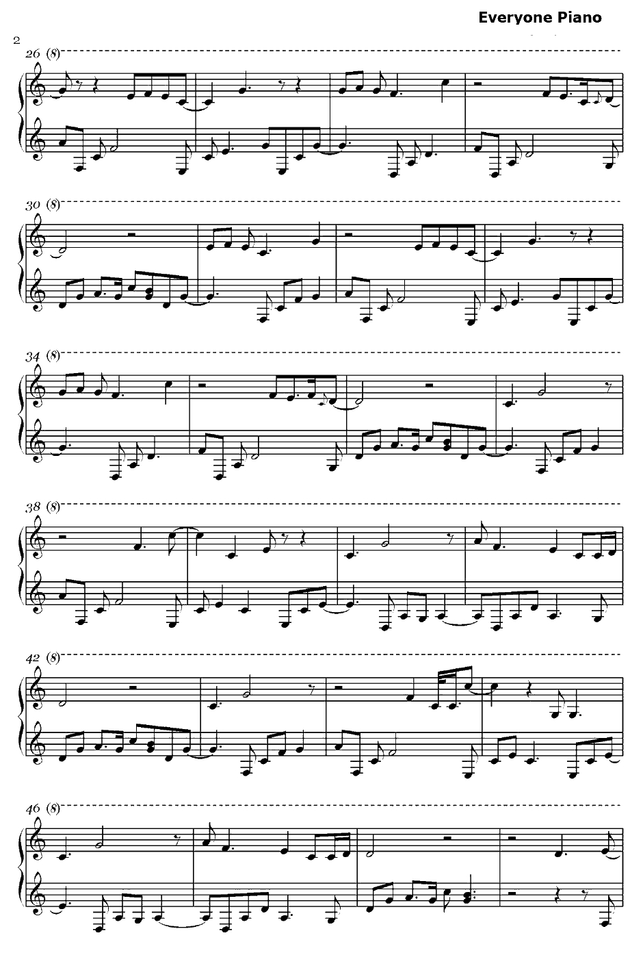 MyStar...钢琴谱-REMEDIOS-我们仍未知道那天所看见的花的名字OST2