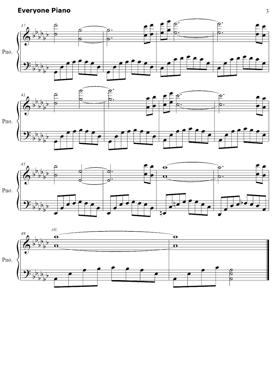 ティナのテーマ钢琴谱-植松伸夫-最终幻想VIOST3