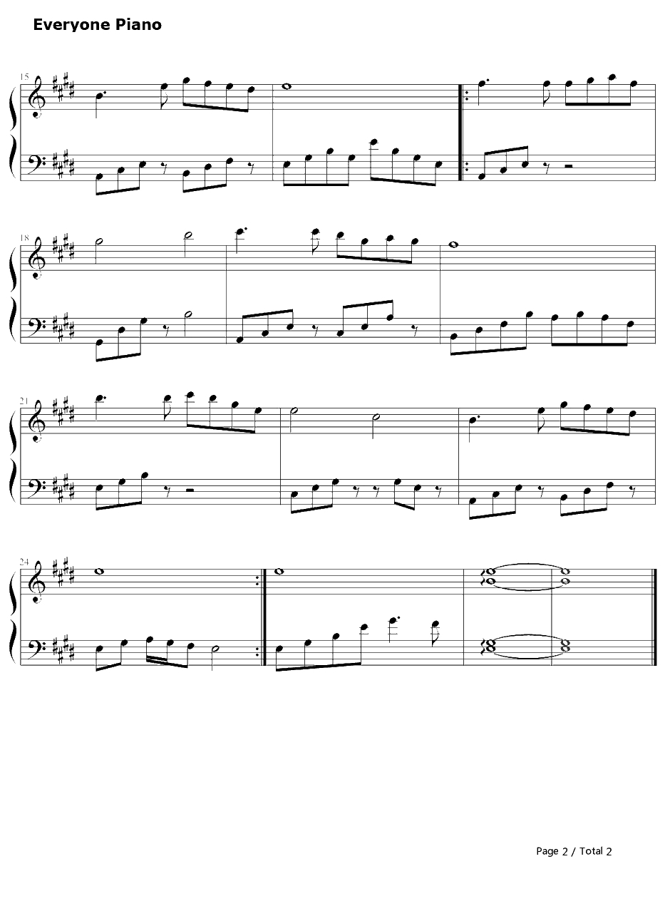 星めぐりの歌钢琴谱-MELL-星之梦ED2