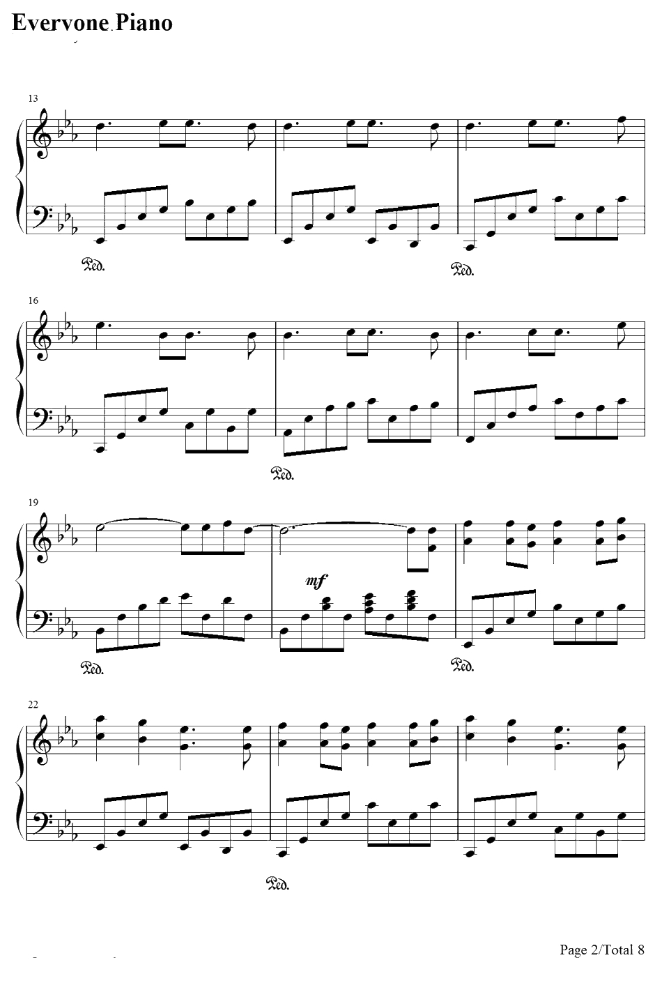 Fields of hope钢琴谱-田中理惠-机动战士高达SEEDDESTINYOST2