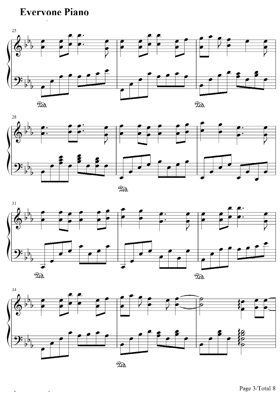 Fields of hope钢琴谱-田中理惠-机动战士高达SEEDDESTINYOST3