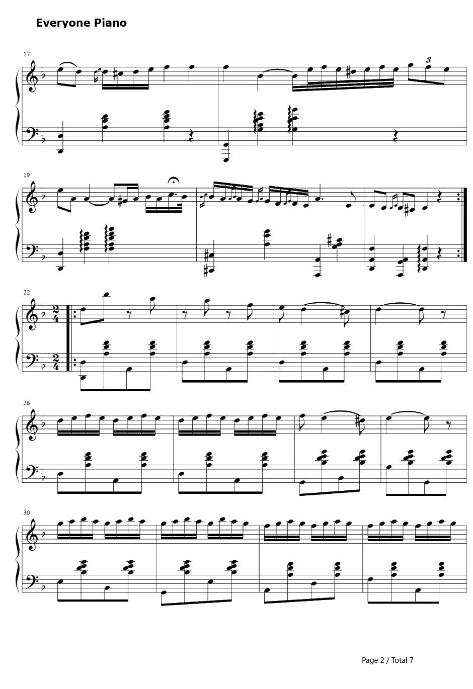 查尔达什舞曲钢琴谱-VittorioMonti-Czardas2