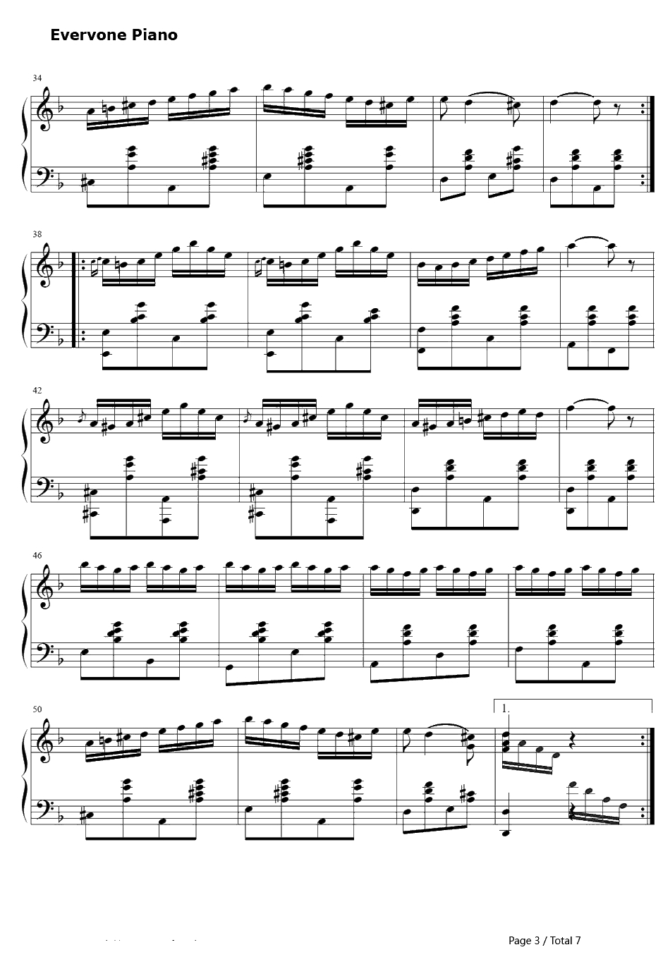 查尔达什舞曲钢琴谱-VittorioMonti-Czardas3