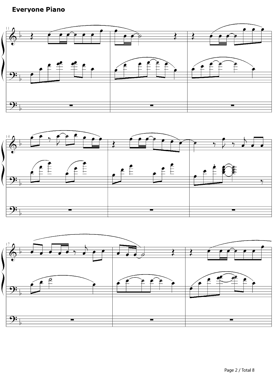 笑って笑って钢琴谱-奥华子2