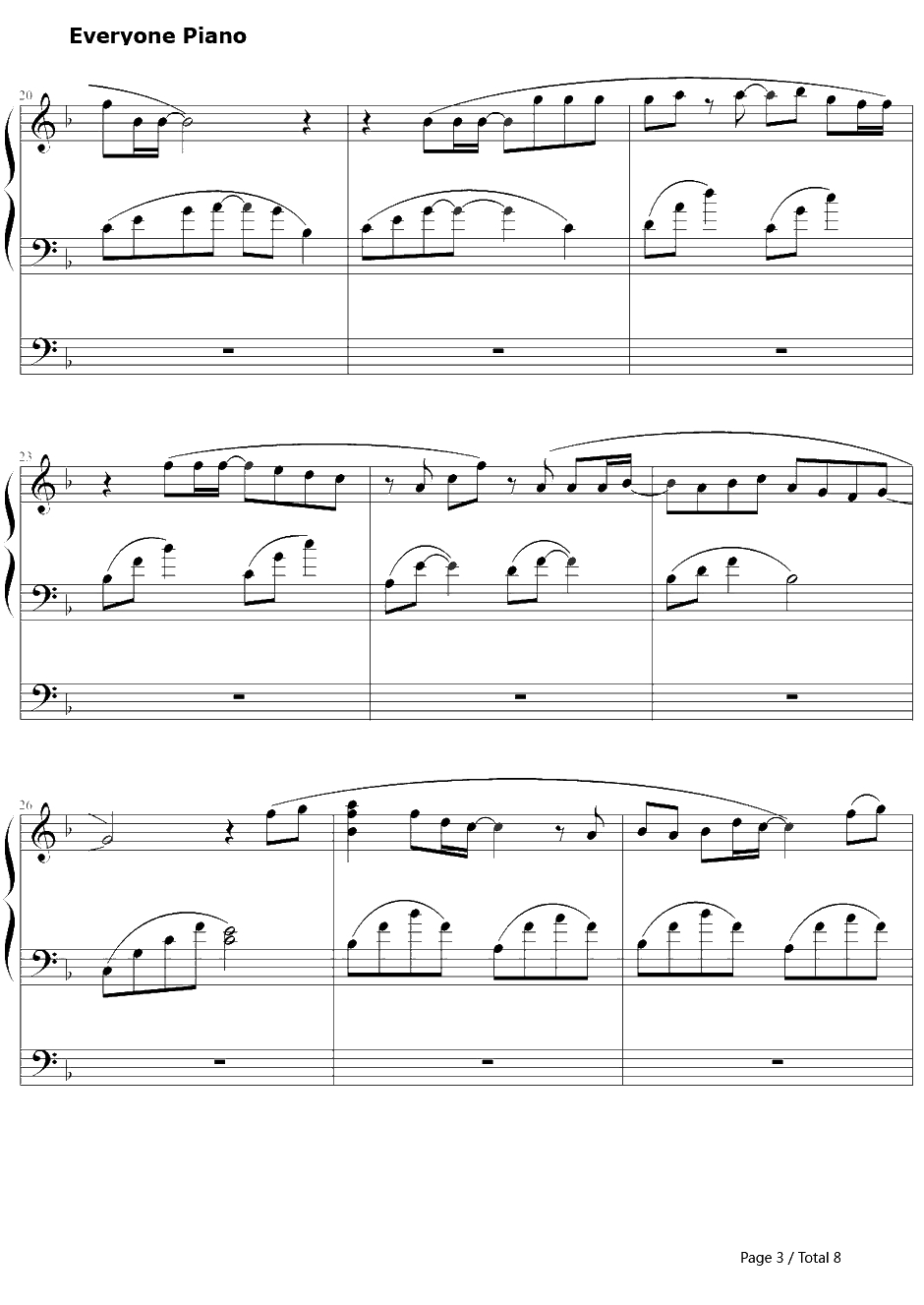 笑って笑って钢琴谱-奥华子3