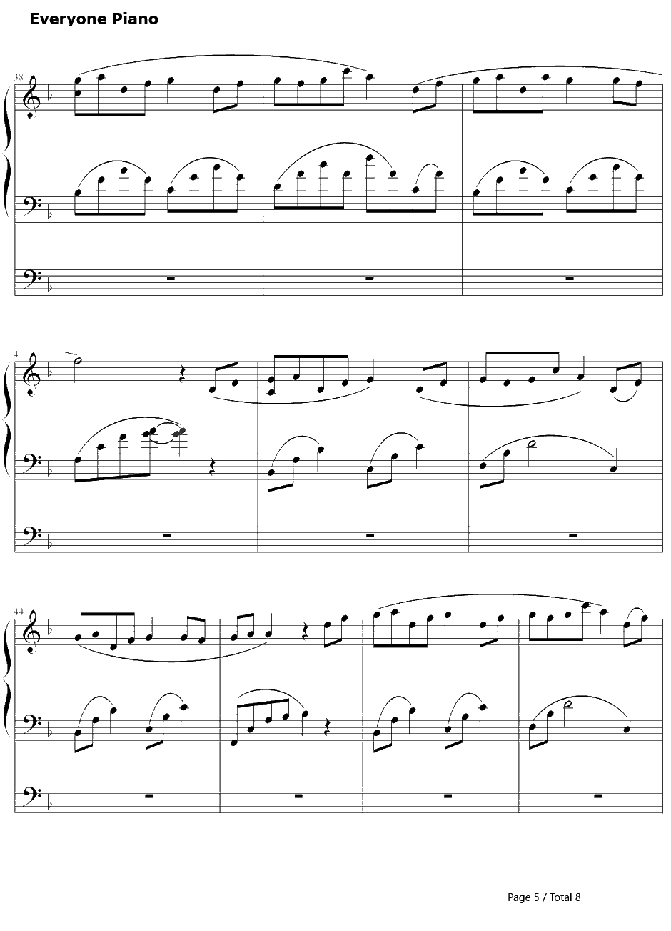 笑って笑って钢琴谱-奥华子5