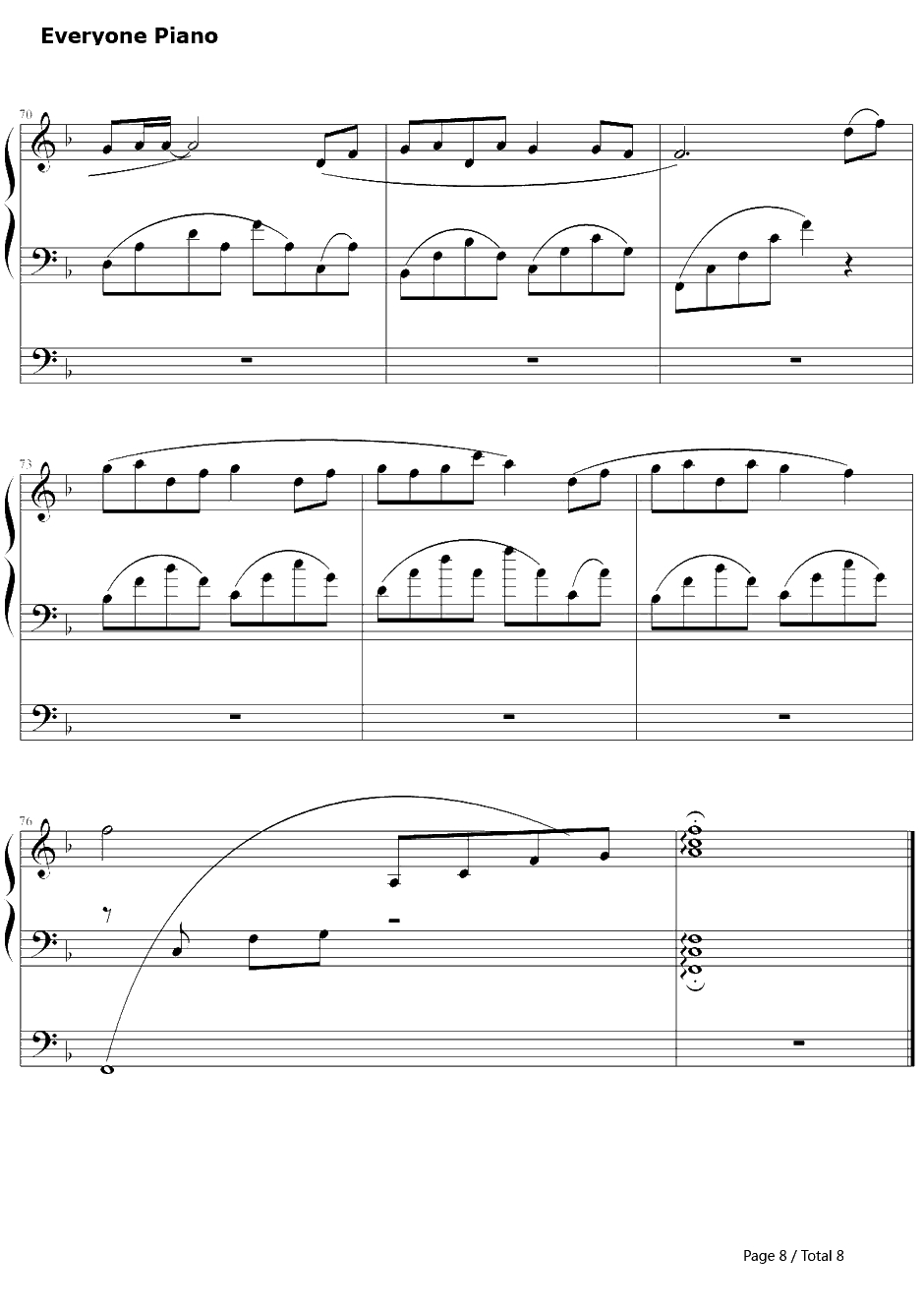 笑って笑って钢琴谱-奥华子8