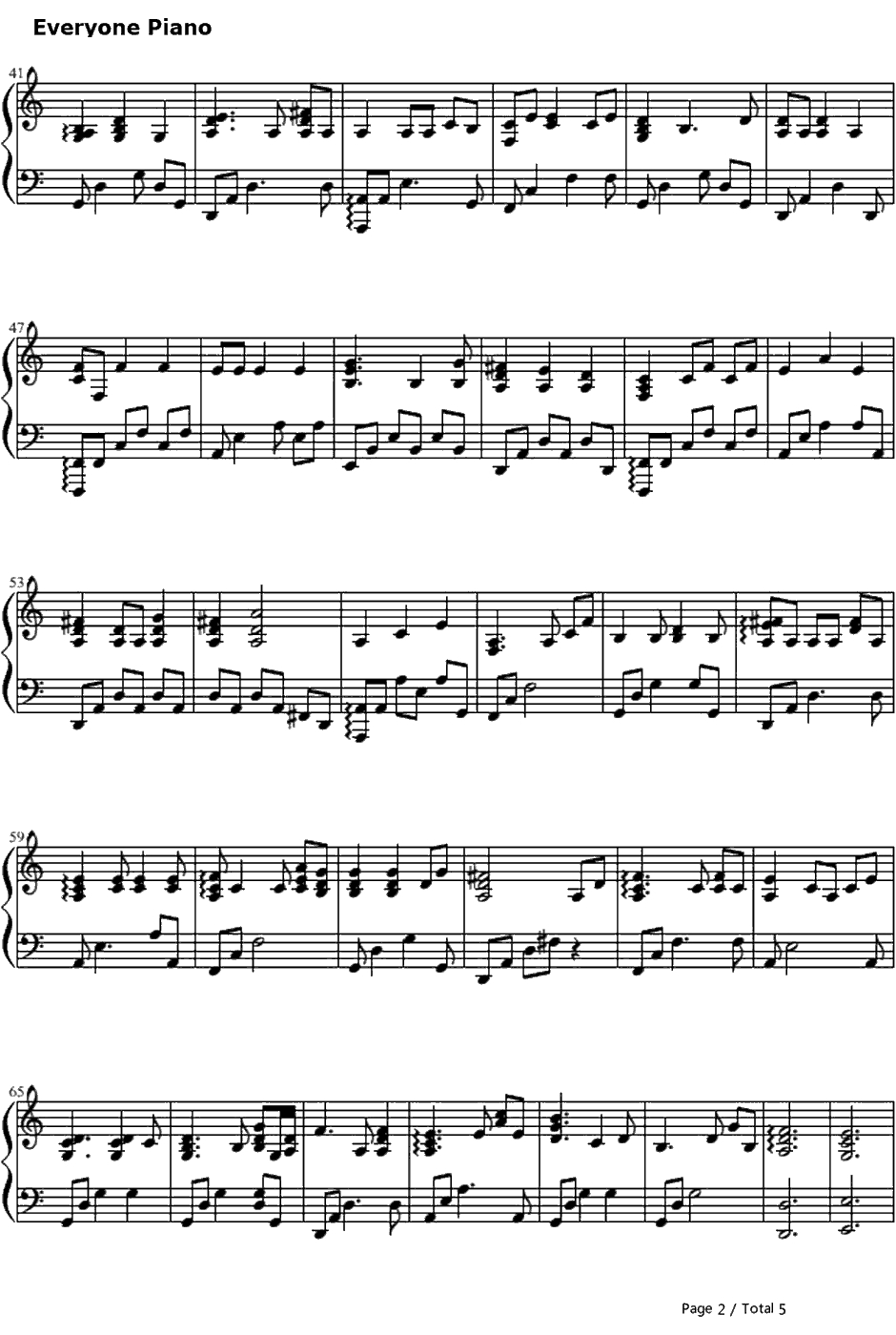 Fear Not This Night钢琴谱-吉克隽逸-无惧此夜-激战2主题曲2